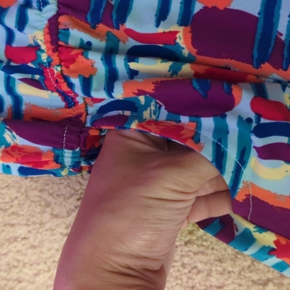 LuLaRoe Stretchy Short Sleeve Dress Size 2 with Pockets - Picture 5 of 7